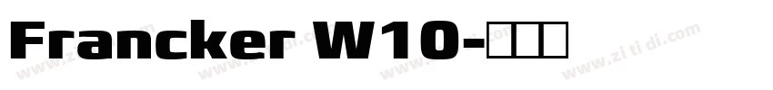 Francker W10字体转换